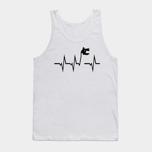 Parcour Heartbeat Funny Outdoor Running Sport Design Tank Top by MrPink017